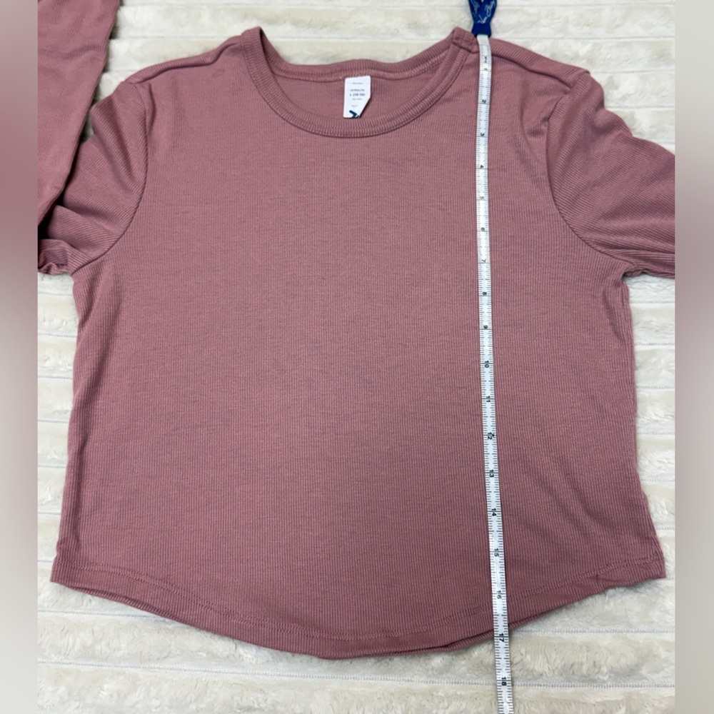 Old Navy: Set of (2) Girls UltraLite Long Sleeve Rib-Knit Tees, Size L (10-12) - Picture 12 of 16